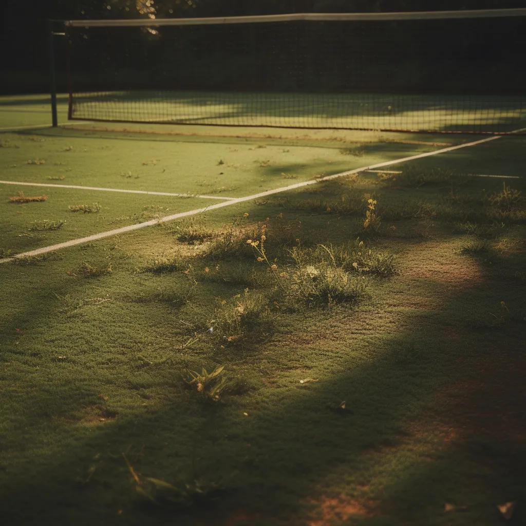 фото старого теннисного корта